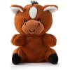 The Petting Zoo Horse Stuffed Animal Plushie, Gifts for Kids, Nuggetz Wildlife Animals, Brown Horse Plush Toy, 6 inches(Small)