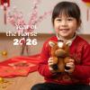 The Petting Zoo Horse Stuffed Animal Plushie, Gifts for Kids, Nuggetz Wildlife Animals, Brown Horse Plush Toy, 6 inches(Small)