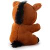 The Petting Zoo Horse Stuffed Animal Plushie, Gifts for Kids, Nuggetz Wildlife Animals, Brown Horse Plush Toy, 6 inches(Small)