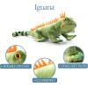 The Petting Zoo Iguana Stuffed Animal Plushie, Gifts for Kids, Wild Onez Reptile Animals, Iguana Plush Toy 18 Inches