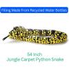 The Petting Zoo Jungle Carpet Python Snake Stuffed Animal Plushie, Gifts for Kids, Earth Keeperz Snake Animals, Zoologee Jungle Carpet Python Snake Plush Toy, 54 inches
