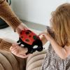 The Petting Zoo Ladybug Stuffed Animal Plushie Slap Bracelet, Gifts for Kids, Slapstix Wildlife Animals, Ladybug Plush Toy, 9 inches