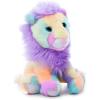 The Petting Zoo Lion Stuffed Animal Plushie, Ombrez Wildlife Animals, Rainbow Zoologee Lion Plush Toy 12 inches