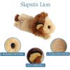 The Petting Zoo Lion Stuffed Animal Plushie Slap Bracelet, Gifts for Kids, Slapstix Wildlife Animals, Lion Plush Toy, 10 inches(Medium)