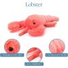 The Petting Zoo Lobster Stuffed Animal Plushie, Gifts for Kids, Fuzzlez Sealife Animals, Lobster Plush Toy, 14 inches