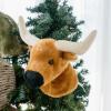 The Petting Zoo Longhorn Stuffed Animal Plushie, Gifts for Kids, Ride Along Hobby Animals, Natural Longhorn Plush Toy, 36 inches
