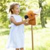 The Petting Zoo Longhorn Stuffed Animal Plushie, Gifts for Kids, Ride Along Hobby Animals, Natural Longhorn Plush Toy, 36 inches