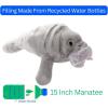 The Petting Zoo Manatee Stuffed Animal Plushie, Gifts for Kids, Earth Keeperz Sealife Animals, Zoologee Grey Manatee Plush Toy, 15 inches