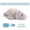 The Petting Zoo Manatee Stuffed Animal Plushie, Gifts for Kids, Fuzzlez Sealife Animals, Manatee Plush Toy, 15 Inches