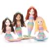 The Petting Zoo Mermaid Doll Plushie, Gifts for Girls, Ombrez Mermaid Stuffed Animals, Mermaid Plush Toy 17 Inches