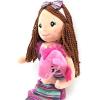 The Petting Zoo Mermaid Doll with Sea Horse Stuffed Animal- Great Gifts for Girls, Mermaid Plush Doll with Sea Horse Plush Toy, 17 inch (Red Hair)