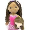 The Petting Zoo Mermaid Doll with Sloth Plush Toy, Gifts for Girls, Plush Mermaid Doll with Sloth Stuffed Animal, 16in Dark Skinned