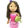 The Petting Zoo Mermaid Doll with Turtle Stuffed Animal- Great Gifts for Girls, Mermaid Plush Doll with Turtle Plush Toy, 17 inch (Dark Skin)