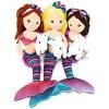 The Petting Zoo, Mermaid Doll with Unicorn Stuffed Animal, Gifts for Girls, Mermaid Plush Doll with Unicorn Plush Toy, 17 inch, Brunette-Boho