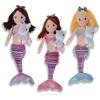 The Petting Zoo Mermaid Doll with Unicorn Stuffed Animal- Great Gifts for Girls, Mermaid Plush Doll with Unicorn Plush Toy, 17 inch (Red Hair)