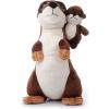 The Petting Zoo Mom and Baby River Otter Stuffed Animal, Gifts for Kids, Pocketz Zoo Animals, River Otter Plush Toy 11 inches