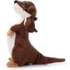 The Petting Zoo Mom and Baby River Otter Stuffed Animal, Gifts for Kids, Pocketz Zoo Animals, River Otter Plush Toy 11 inches