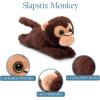 The Petting Zoo Monkey Stuffed Animal Plushie Slap Bracelet, Gifts for Kids, Slapstix Wildlife Animals, Monkey Plush Toy, 10 inches(Medium)