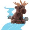 The Petting Zoo Moose Stuffed Animal Plushie, Gifts for Kids, Wild Onez Babiez Wildlife Animals, Moose Plush Toy 6 inches(6 inches)