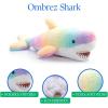 The Petting Zoo Ombrez Shark Stuffed Animal Plushie – Rainbow Plush Toy 13 Inches