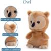 The Petting Zoo Owl Stuffed Animal Plushie, Gifts for Kids, Nuggetz Wildlife Animals, Brown Owl Plush Toy 6 Inches