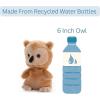 The Petting Zoo Owl Stuffed Animal Plushie, Gifts for Kids, Nuggetz Wildlife Animals, Brown Owl Plush Toy 6 Inches