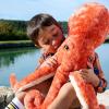 The Petting Zoo Pacific Red Octopus Stuffed Animal Plushie, Gifts for Kids, Wild Onez Ocean Animals, Jumbo Octopus Plush Toy 24 inches