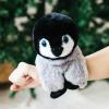 The Petting Zoo Penguin Chick Stuffed Animal Plushie Slap Bracelet, Gifts for Kids, Slapstix Wildlife Animals, Gray Penguin Chick Plush Toy, 9 inches