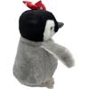 The Petting Zoo Penguin Stuffed Animal, Gifts for Girls, Penguin Plush Toy with Bright Red Bow, 9 Inches