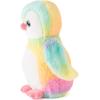 The Petting Zoo Penguin Stuffed Animal Plushie, Ombrez Zoo Animals, Rainbow Penguin Plush Toy 12 inches