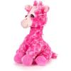 The Petting Zoo Pink Giraffe Stuffed Animal Plushie, Lash’z Zoo Animals, Giraffe Plush Toy 12 inches