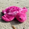 The Petting Zoo Pink Sea Turtle Stuffed Animal Plushie, Gifts for Kids, Scoopz Sealife Animals, Purple Tortoise Plush Toy 8 Inches