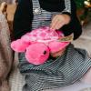 The Petting Zoo Pink Sea Turtle Stuffed Animal Plushie, Gifts for Kids, Scoopz Sealife Animals, Purple Tortoise Plush Toy 8 Inches