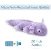 The Petting Zoo Purple Axolotl Stuffed Animal Plushie, Gifts for Kids, Fuzzlez Sealife Animals, Salamander Plush Toy, 20 inches
