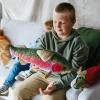The Petting Zoo Rainbow Trout Stuffed Animal Plushie, Gifts for Kids, Wild Onez Sealife River Fish Animals, Rainbow Trout Plush Toy 21 Inches