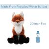 The Petting Zoo Red Fox Stuffed Animal Plushie, Gifts for Kids, Wild Onez Wildlife Animals, Jumbo Fox Plush Toy 20 inches