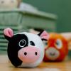 The Petting Zoo Red Fox Stuffed Animal Plushie, Squishiez Wildlife Animal Squeeze Toy, Red Fox Plush Toy, 3 inches(Cow)