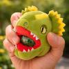The Petting Zoo Red Fox Stuffed Animal Plushie, Squishiez Wildlife Animal Squeeze Toy, Red Fox Plush Toy, 3 inches(Dilophosaurus)