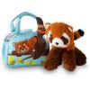 The Petting Zoo Red Panda Stuffed Animal Plushie and Purse Set, Gifts for Kids, Wildlife Animal Toy, Red Panda Plush Toy and Purse Pet Carrier