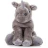 The Petting Zoo Rhino Stuffed Animal, Gifts for Kids, Wild Onez Zoo Animals, Southern Rhino Plush Toy 12 inches
