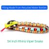 The Petting Zoo Rhino Viper Snake Stuffed Animal Plushie, Gifts for Kids, Earth Keeperz Snake Animals, Zoologee Rhino Viper Snake Plush Toy, 54 inches