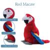 The Petting Zoo Scarlet Macaw Stuffed Animal Plushie, Gifts for Kids, Wild Onez Wildlife Animals, Red Parrot Plush Toy 9 inches