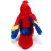 The Petting Zoo Scarlet Macaw Stuffed Animal Plushie, Gifts for Kids, Wild Onez Wildlife Animals, Red Parrot Plush Toy 9 inches