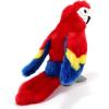 The Petting Zoo Scarlet Macaw Stuffed Animal Plushie, Gifts for Kids, Wild Onez Wildlife Animals, Red Parrot Plush Toy 9 inches