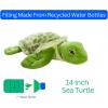 The Petting Zoo Sea Turtle Stuffed Animal Plushie, Gifts for Kids, Earth Keeperz Sealife Animals, Zoologee Green Sea Turtle Plush Toy, 14 inches