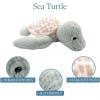 The Petting Zoo Sea Turtle Stuffed Animal Plushie, Gifts for Kids, Fuzzlez Sealife Animals, Tortoise Plush Toy 14 Inches
