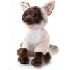 The Petting Zoo Siamese Cat Stuffed Animal Plushie, Gifts for Kids, Cat Plush Toy 12 inches