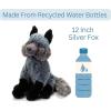 The Petting Zoo Silver Fox Stuffed Animal Plushie, Gifts for Kids, Wild Onez Animals, Fox Plush Toy, 12 inches