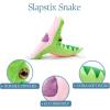 The Petting Zoo Snake Stuffed Animal Plushie Slap Bracelet, Gifts for Kids, Slapstix Animals, Snake Plush Toy 10 Inches