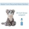 The Petting Zoo Snow Leopard Stuffed Animal, Gifts for Kids, Wild Onez Zoo Animals, Snow Leopard Plush Toy 20 inches